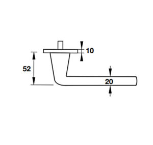 Tay nắm gạt có nắp che cho cửa vệ sinh Hafele - Hình chữ nhật dẹt - 903 99 978 dimd1 457x431 crop center