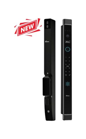 Khoá cửa nhôm vân tay Demax SL906 BL Face ID, Remote App Wifi, Camera chuống cửa Của Đức