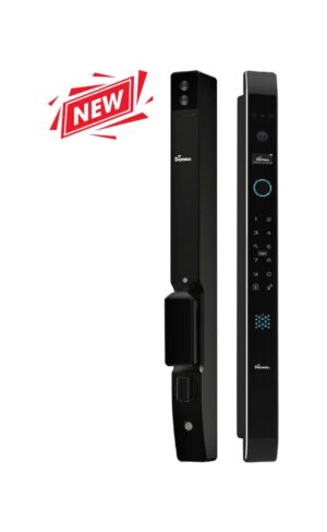 Khoá cửa nhôm vân tay Demax SL908 BL Face ID, App Wifi camera chuống cửa Của Đức