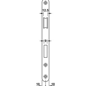 Thân khóa Hafele SASHLOCK - 911 02 154 dimd4 457x431 crop center