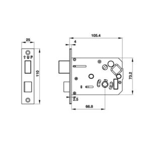 Khóa điện tử Hafele EL7800-TCS - 912 05 763 dimd3 457x431 crop center