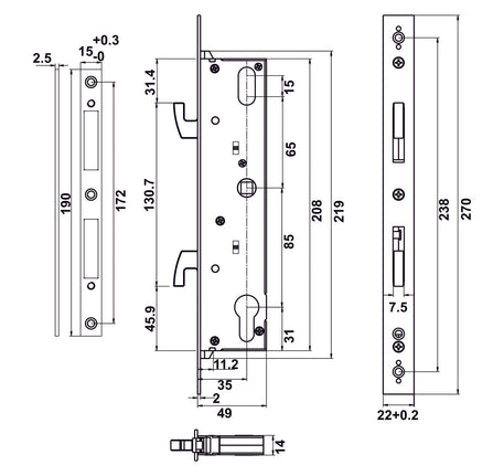 KHÓA ĐIỆN TỬ HAFELE DL6600 - 912 20