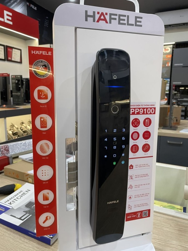 KHÓA ĐIỆN TỬ HAFELE PP9100 MÀU ĐEN 912.20.697 - 912.20.697 5