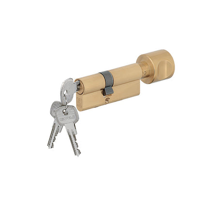 Ruột khóa Hafele 1 đầu chìa, 1 đầu vặn 65mm - 916 96