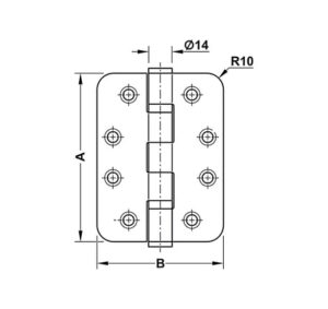 Bản lề lá Hafele chống cháy 127x89x3 - 2 vòng bi - 926 98 130 dimd2 457x431 crop center