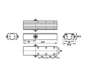 Thiết bị đóng cửa tự động Hafele EN2-5 - lắp nổi - 931 77 149 139 dimd 457x431 crop center