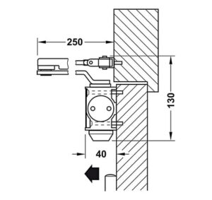 Thiết bị đóng tự động Hafele DCL 15 - 931 84 623 dimd1 457x431 crop center