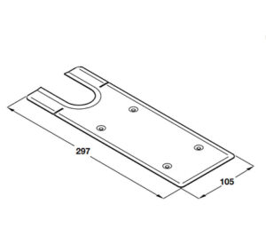 Nắp che cho bản lề sàn Hafele TS 500NV - 932 10 130 dimd 457x431 crop center