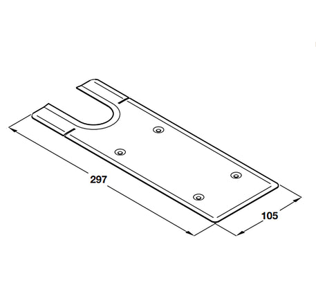 Nắp che cho bản lề sàn Hafele TS 500NV - 932 10