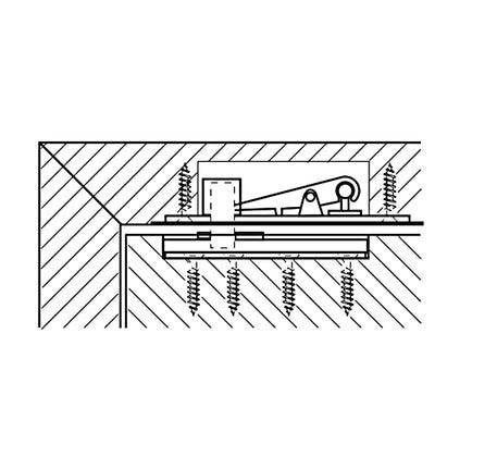Bản lề sàn có chức năng giữ cửa Hafele EN4 - 932 77