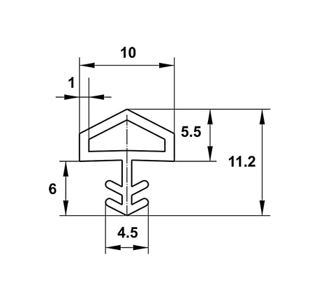 Đệm khí cho cửa Hafele - 950 51