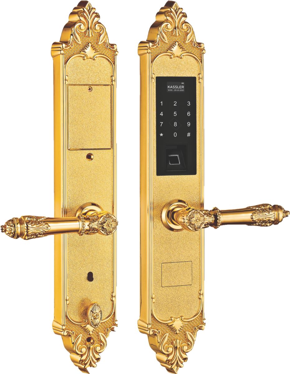 Khóa vân tay đại sảnh Kassler KL-959G (vàng) - Chống mưa - 959 g 2