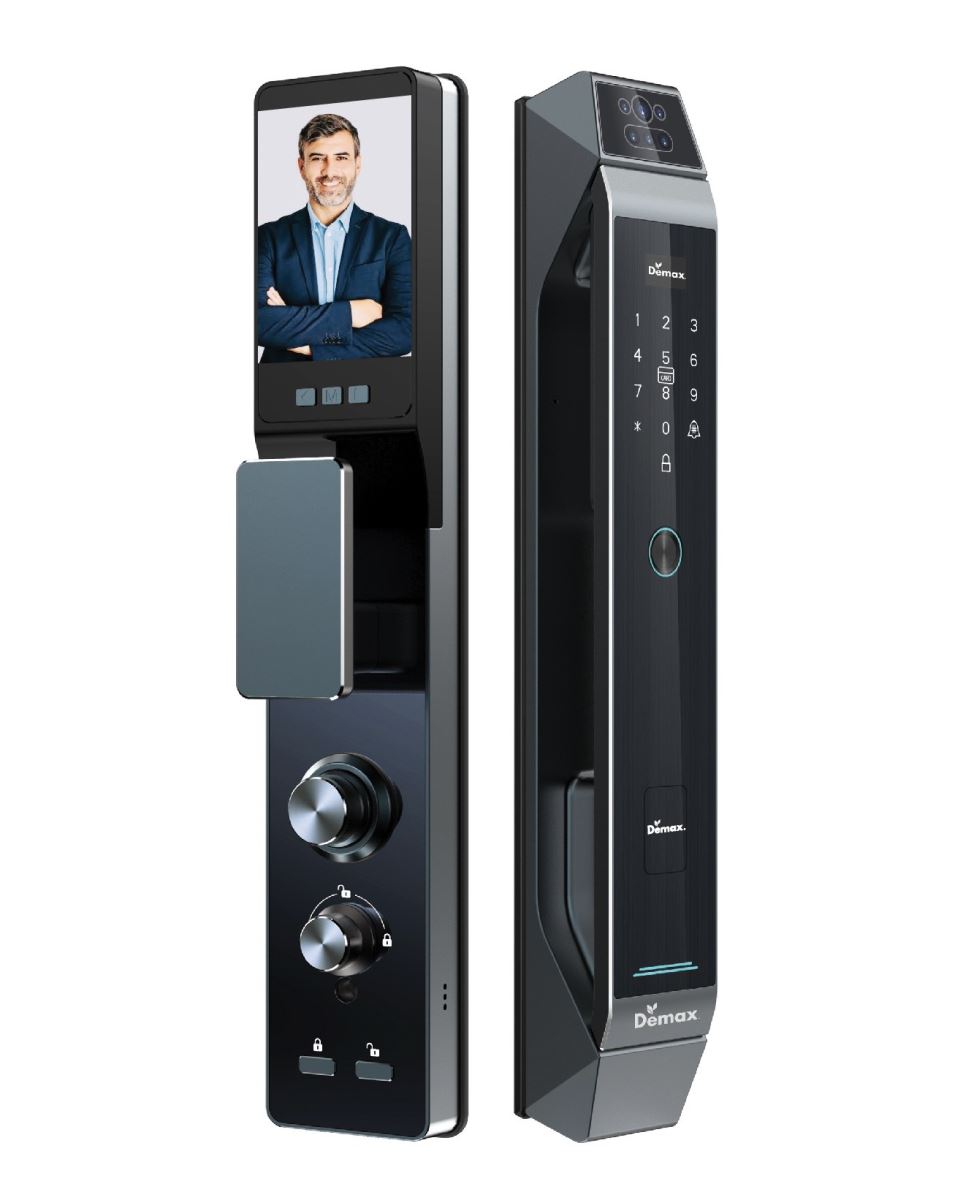 KHÓA CỬA FACE ID APP WIFI DEMAX SL968 GREY CNC - 968cmcg 1