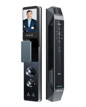 KHÓA CỬA FACE ID APP WIFI DEMAX SL968 GREY CNC