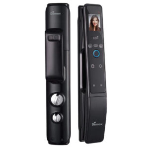 Khoá cửa vân tay Demax sl968 nhận diện khuôn mặt Face ID -3D - 968den1 1