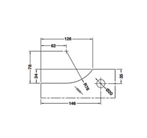 Kẹp kính trên Hafele - 981 50 020 dimd1 457x431 crop center