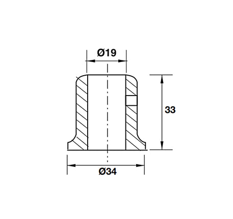 Bas giữ thanh treo gắn tường Hafele - 981 52