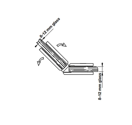 Bản lề kính Hafele - kính 135° - 981 77
