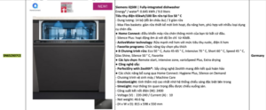 MÁY RỬA CHÉN ÂM TOÀN PHẦN SIEMENS SN65ZX07CE IQ500 60CM - Ảnh chụp Màn hình 2025 03 29 lúc 16.20.47