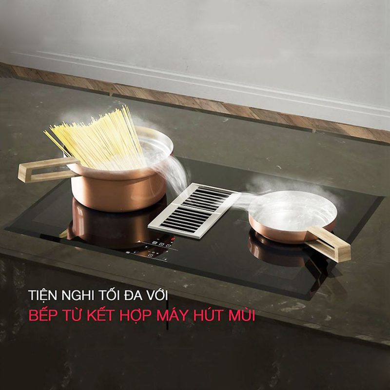 BẾP TỪ KẾT HỢP HÚT MÙI 4 VÙNG NẤU HAFELE HC-IHH77D (536.61.655) - Bep tu ket hop hut mui HAFELE HC IHH77D 536.61.655 1 1
