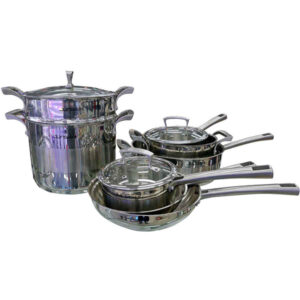 BỘ NỒI INOX JUNGER JC-100 CAO CẤP 13 CHI TIẾT - Bo noi cao cap Junger JC 100 1 1677585303