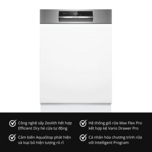 MÁY RỬA BÁT BÁN ÂM BOSCH SMI8TCS01E SERIE 8 - Bosch 8 1
