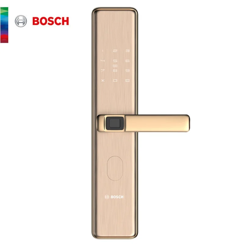 KHÓA CỬA VÂN TAY APP WIFI BOSCH ID30 DE MÀU VÀNG ĐỒNG