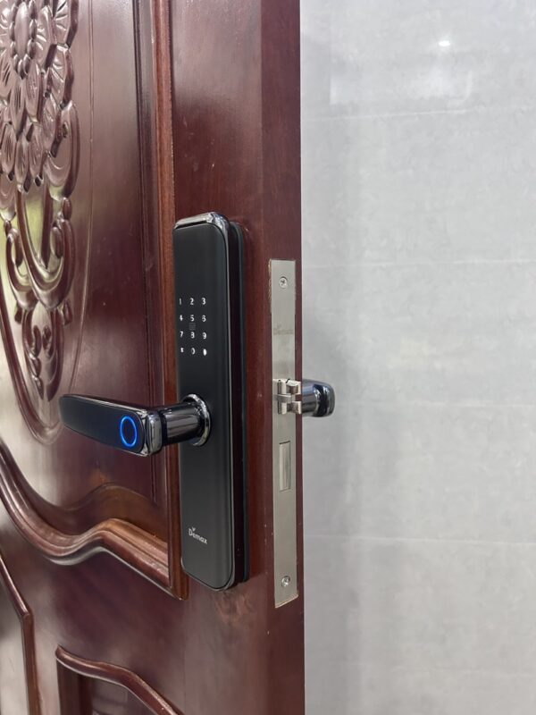 KHÓA CỬA VÂN TAY APP WIFI DEMAX SL268 GS MÀU XÁM