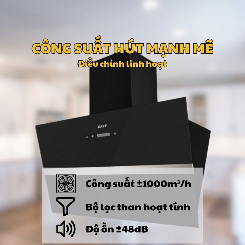 MÁY HÚT MÙI PHẲNG KAFF KF-LUX-AT70FH-BK - Kaff KF LUX AT70FH BK 5 1
