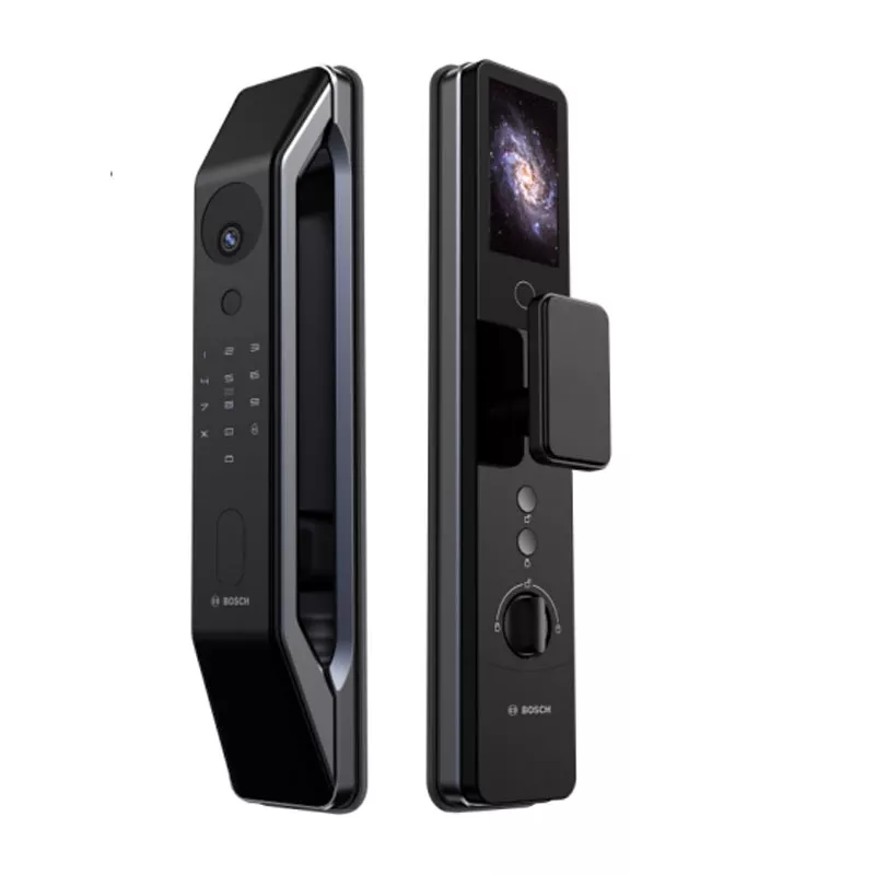 KHÓA CỬA VÂN TAY BOSCH FU6 EU PLUS BLACK FACE ID VÀ APP WIFI