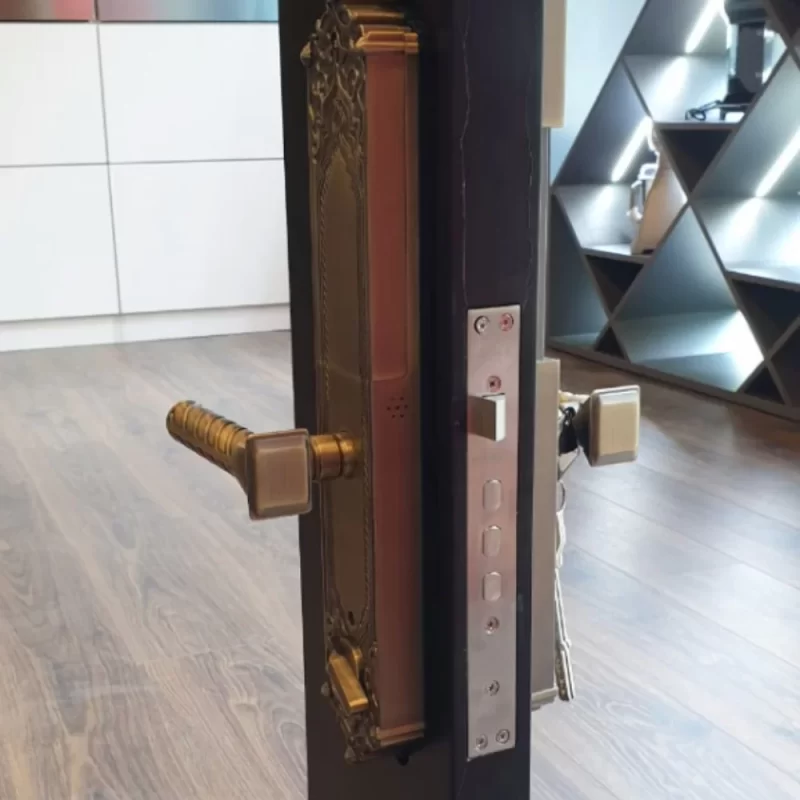 KHÓA CỬA ĐIỆN TỬ HAFELE EL10K MÀU ĐỒNG CỔ MỜ 912.05.317