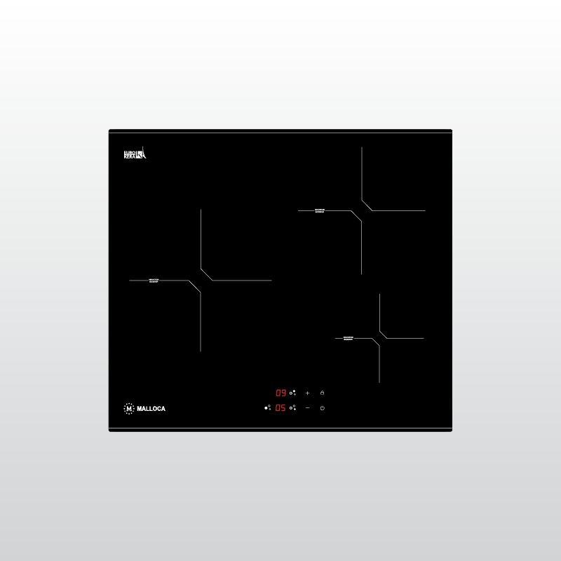 HÌNH ẢNH THỰC TẾ CỦA BẾP KÍNH ÂM 3 TỪ MALLOCA MH-03I N