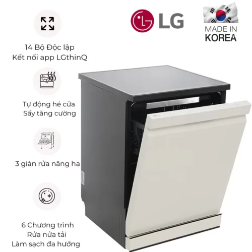 MÁY RỬA BÁT ĐỘC LẬP LG LDT14BGA3 MÀU BE
