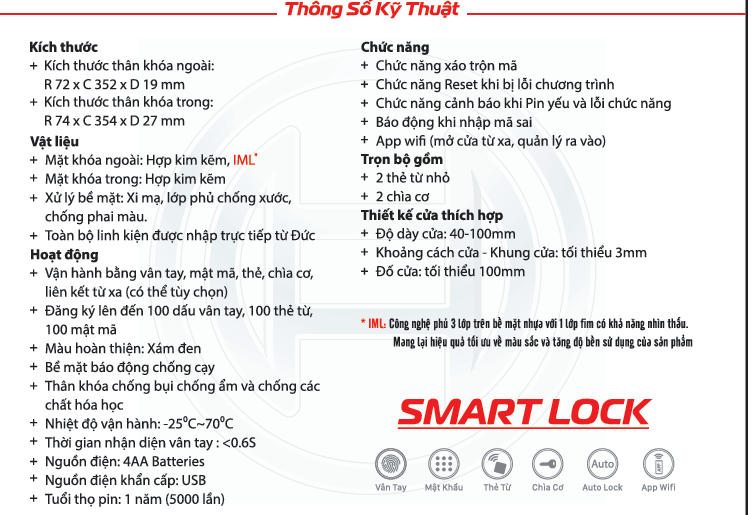  THÔNG SỐ KỸ THUẬT KHÓA CỬA VÂN TAY BOSCH ID60 DE MÀU XÁM