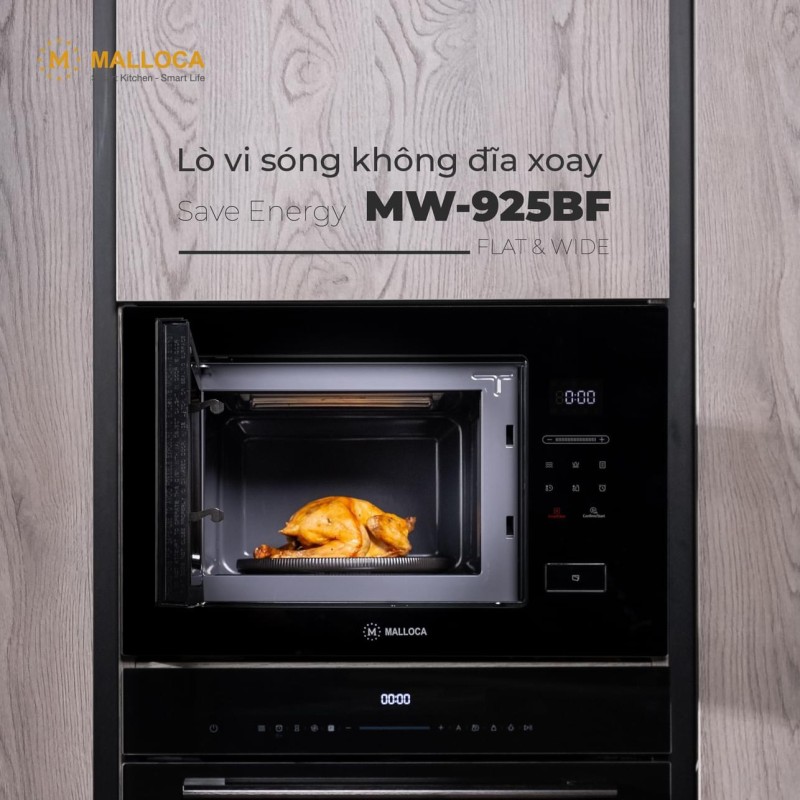 HÌNH ẢNH THỰC TẾ CỦA LÒ VI SÓNG ÂM TỦ MALLOCA MW-925BF