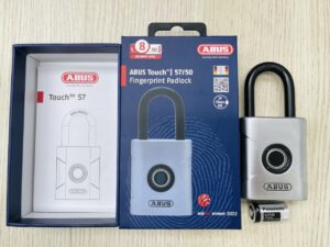 Khóa móc treo vân tay Abus Touch 57/50 chống nước - abus 57 50