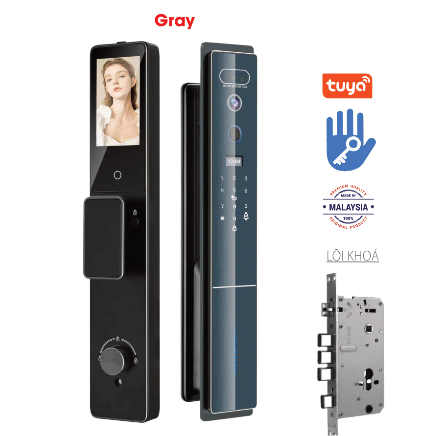 Khoá thông minh Avolock AL-78TFV Gray Face ID, App TTlock - al 78tfv 1