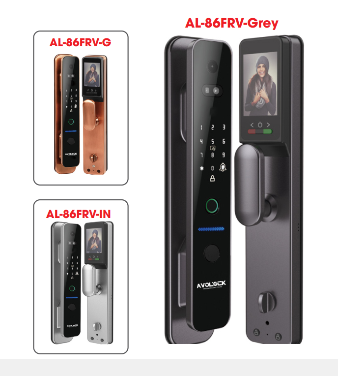 Khoá thông minh Avolock AL-86FRV Face ID, App wifi 3 màu - al 86frv 1