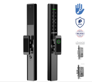 Khoá vân tay cửa nhôm Avolock AN-383-B App wifi
