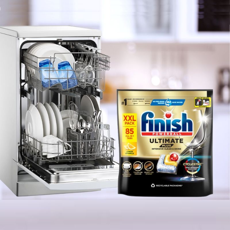 Viên rửa bát Finish Ultimate Plus túi 85 viên - anh vien rua bat finish ultimate plus tui 85 vien