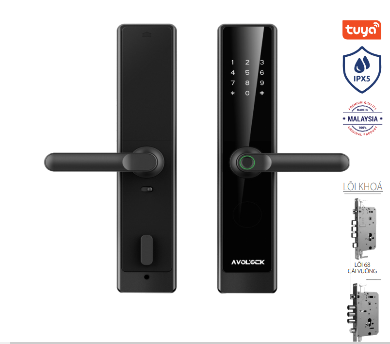 Khoá cửa thông minh Avolock AV-64-B App wifi - av 64 b 1