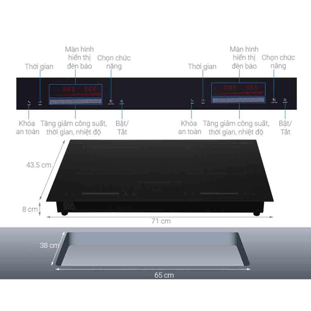 BẾP TỪ ĐÔI JUNGER CEJ-200-II