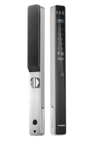 Khoá vân tay cửa nhôm Avolock AN-399F Gray Face ID, App Tuya