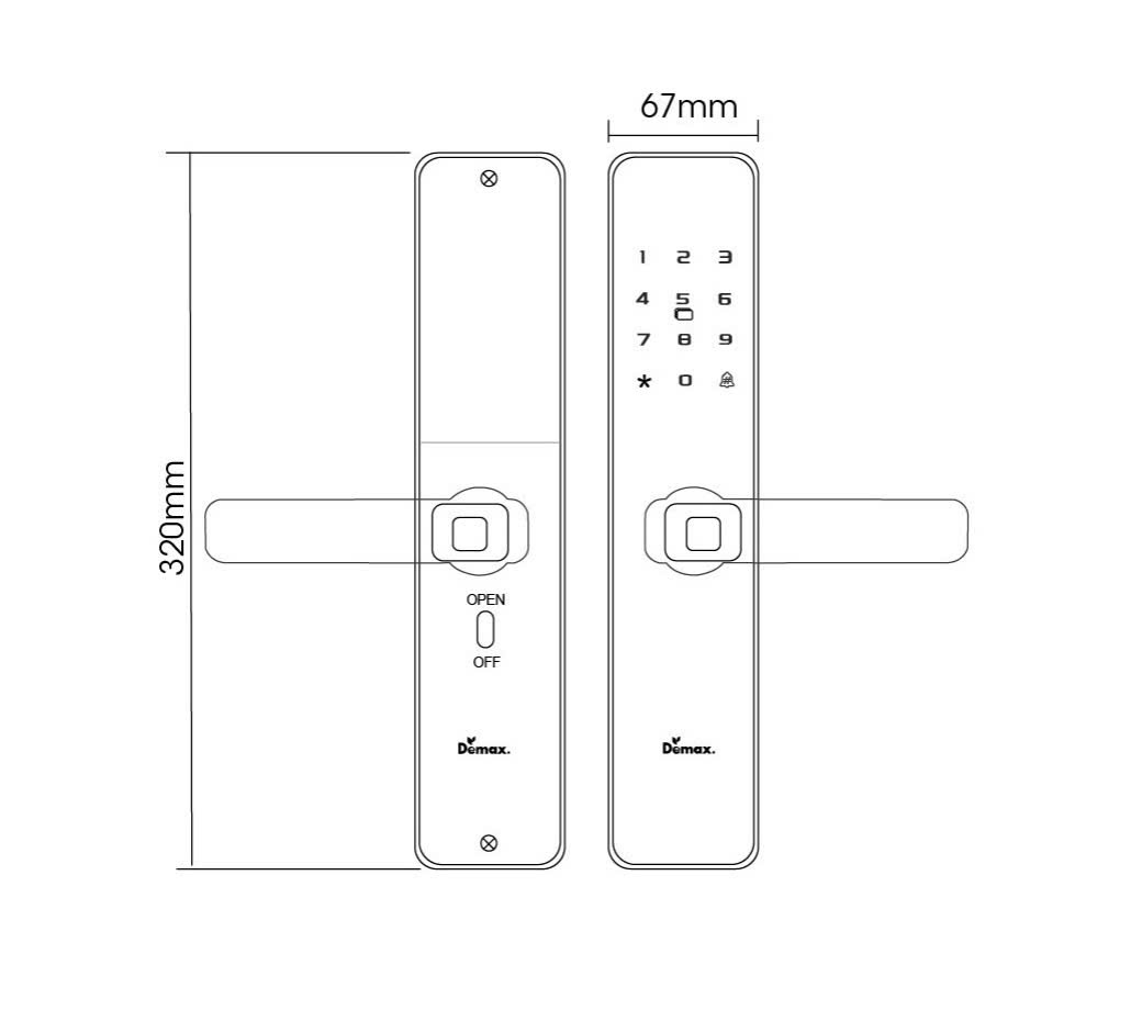 KHÓA CỬA GỖ THÔNG MINH APP WIFI DEMAX SL-C320 CG  - b80167aa 0830 42e4 9ed6 c9d002429980