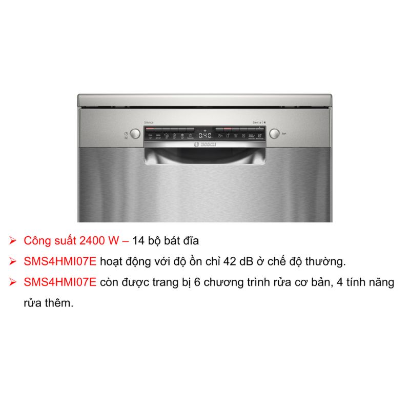 MÁY RỬA BÁT ĐỘC LẬP BOSCH SMS4HMI07E SERIES 4 - bang dieu khien may rua bat doc lap bosch sms4hmi07e serie 4