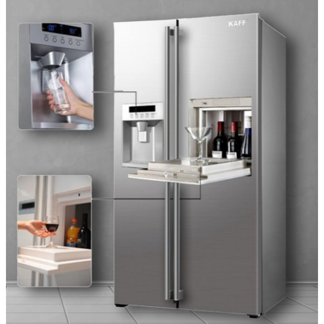 TỦ LẠNH SIDE BY SIDE KAFF KF-BCD606MBR