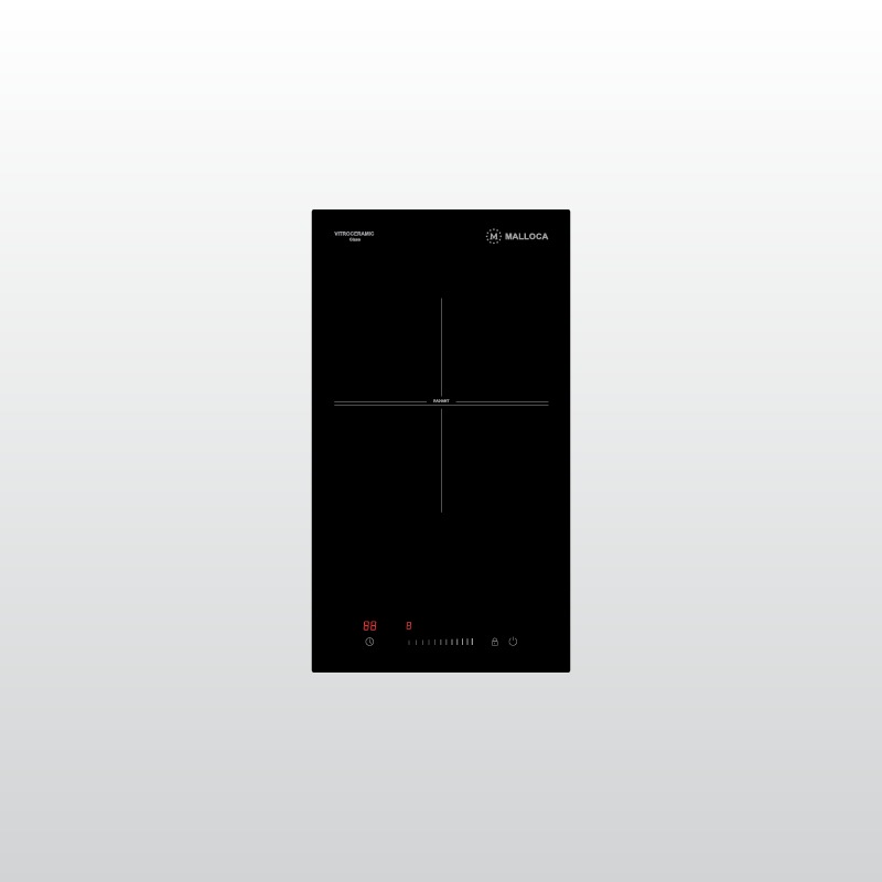 HÌNH ẢNH THỰC TẾ CỦA BẾP KÍNH ÂM 1 ĐIỆN MALLOCA DOMINO MDR 301