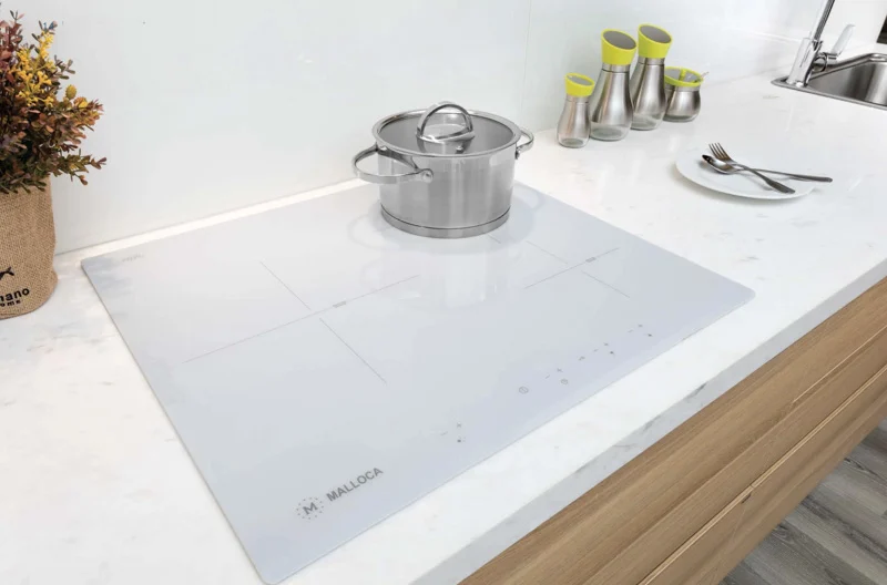 HÌNH ẢNH THỰC TẾ CỦA BẾP KÍNH ÂM 3 TỪ MALLOCA MI 593 WN 