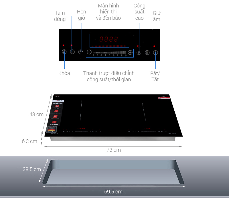 BẾP TỪ 2 VÙNG NẤU HAFELE HC-I7325B ( 533.09.979 ) - bep tu doi lap am hafele hc i7325b note 638665033862333070