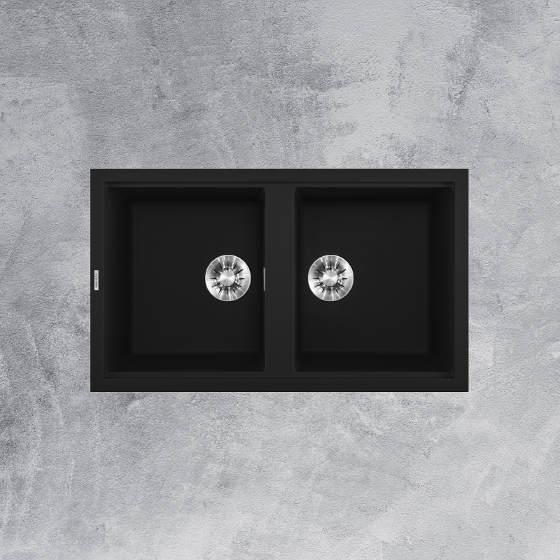 Chậu rửa đá Granite Nano Black K-45086 - black k 45086 1